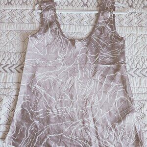 Calvin Klein Crushed Satin Printed Tank Top Size Small